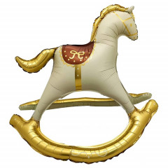 Воздушный шар фольгированный 42"/107см Лошадка-Качалка