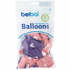 Воздушный шар латексный с рисунком 14" пастель Всегда вместе! 2цв