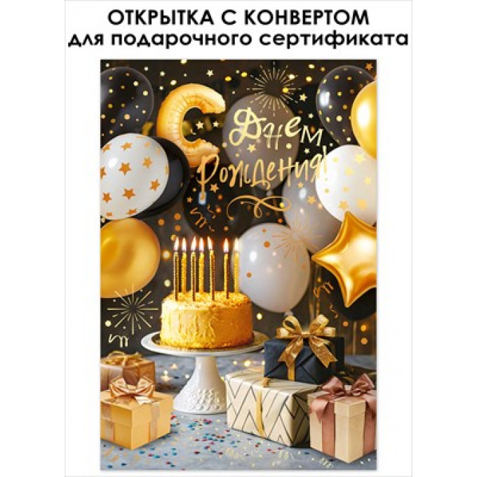 Открытка "С Днем Рождения!"