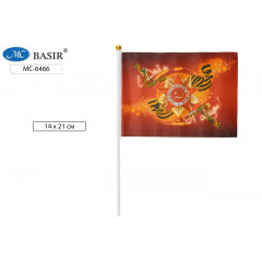 Флаг 9 мая 16*24 см с древком