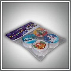 свеча в гильзе "новогодняя" 5436