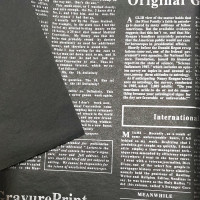 Бумага тишью Газета 50*70см ЧЕРНЫЙ/СЕРЕБРИСТЫЙ