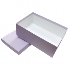 Коробка подарочная Прямоугольник 26,5*17*10 см СВЕТЛО-ЛИЛОВЫЙ