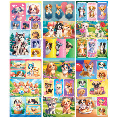 Альбом наклеек Милые щеночки