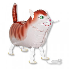 Воздушный шар фольгированный фигура ходячая Кот