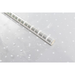 Пленка цветная 70см/200гр Горох белый