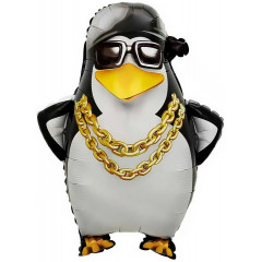 Воздушный шар фольгированный Фигура 26"/66 см Крутой пингвин