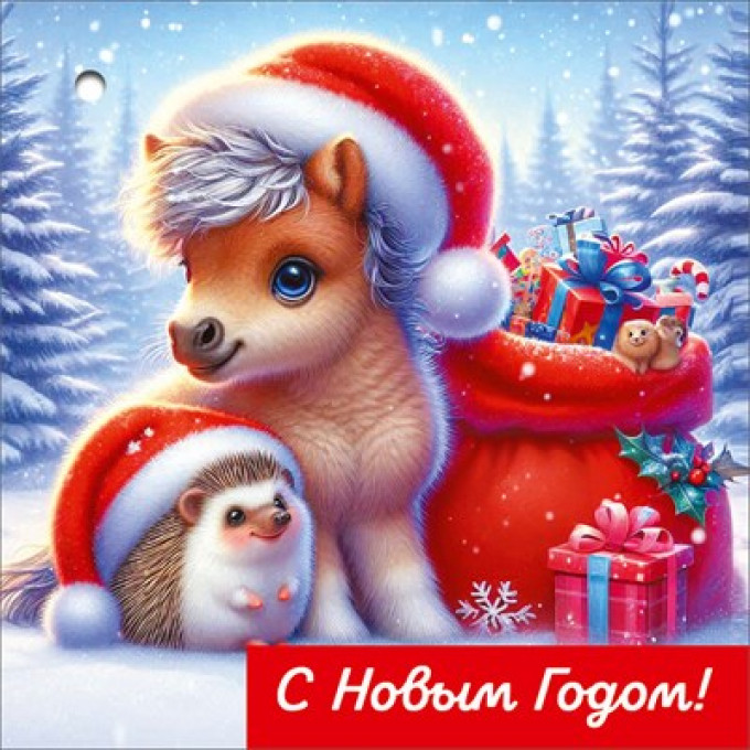 Бирка для подарка "С Новым годом"