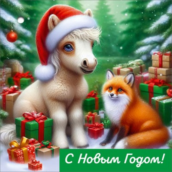 Бирка для подарка "С Новым годом"