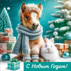 Бирка для подарка "С Новым годом"
