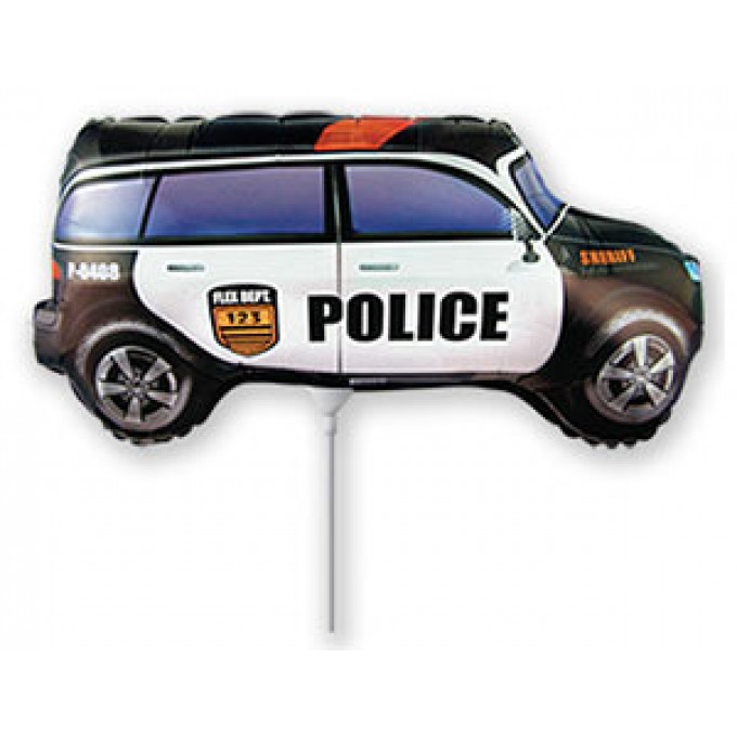 Воздушный шар фольгированный 14" Машина Полиция 36 см