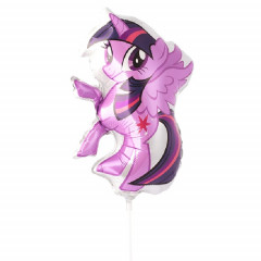 Воздушный шар фольгированный 14"  Фигура-мини Пони фиолетовый 36 см