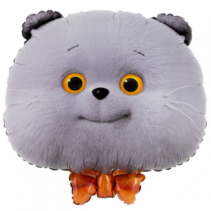 Воздушный шар фольгированный 21"  Кот Басик голова 53 см