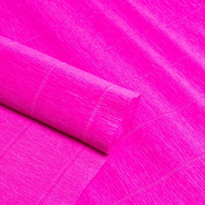 Бумага гофрированная простая 180гр 570 светло-малиновая