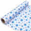 Бумага крафт 50гр/м2, 70см x 10м, Снежинка NEW, синий