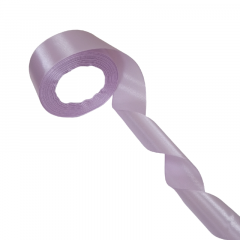 Лента атласная 40мм*25 Y Сиреневый пастель