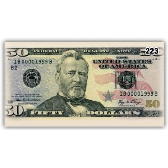 Конверт для денег Деньги 50 долларов