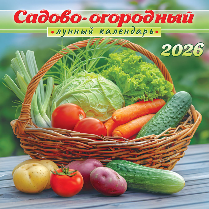Календарь перекидной на скрепке на 2025 год Садово-огородный лунный календарь