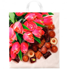 Пакет полиэтиленовый с петлевой ручкой 38x42 см Каприз