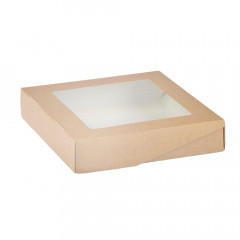 Коробка с окном 200*200*40 см КРАФТ