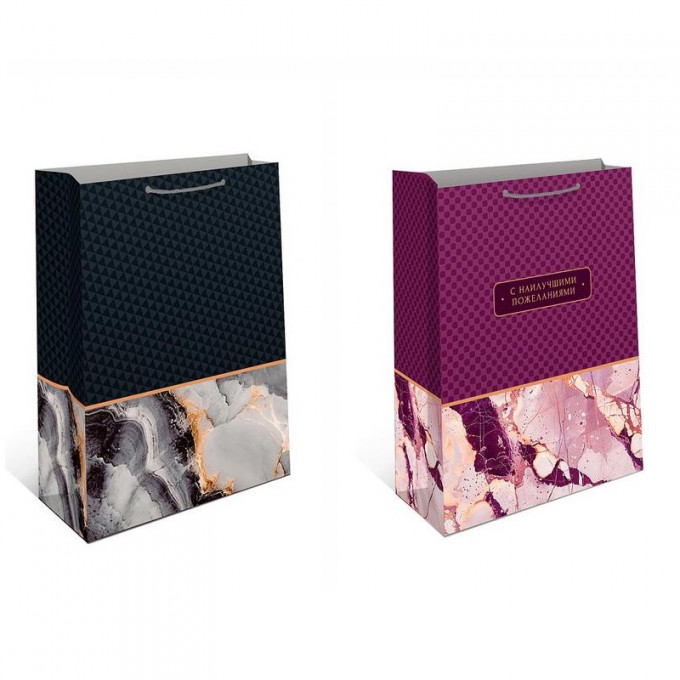Пакет подарочнный 18*22,3*10 см Микс (2в*3)