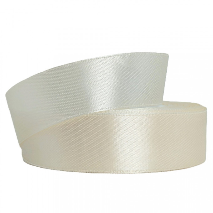 Лента атласная 20мм*25 Y Айвори