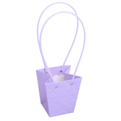 ПЛАЙМ пакет для цветов и подарков ЗD 12*8*12,5см ЛАВАНДА