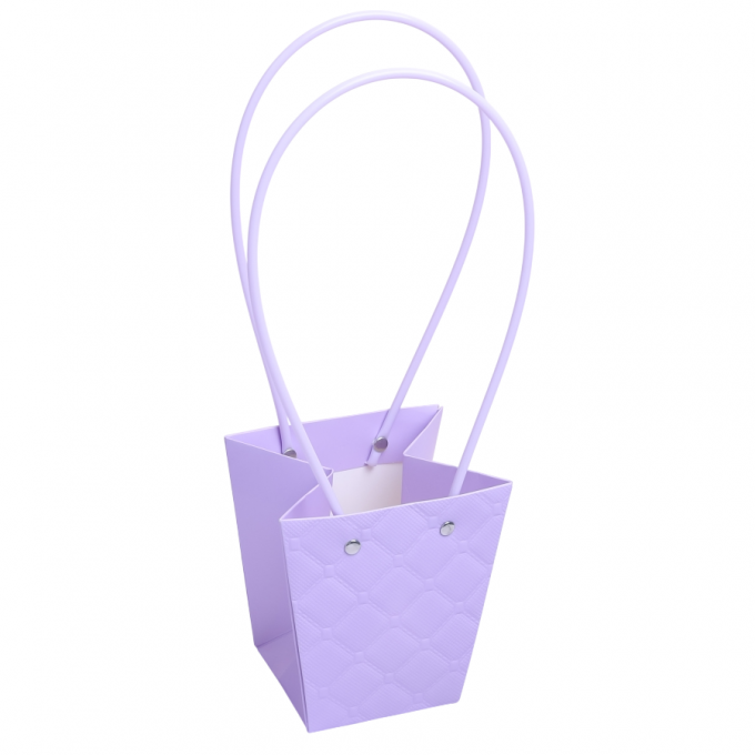 ПЛАЙМ пакет для цветов и подарков ЗD 12*8*12,5см ЛАВАНДА