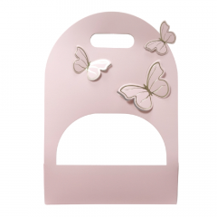 Сумка для цветов BUTTERFIY 25*9*36 см РОЗОВЫЙ