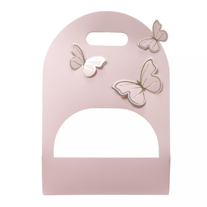 Сумка для цветов BUTTERFIY 25*9*36 см РОЗОВЫЙ