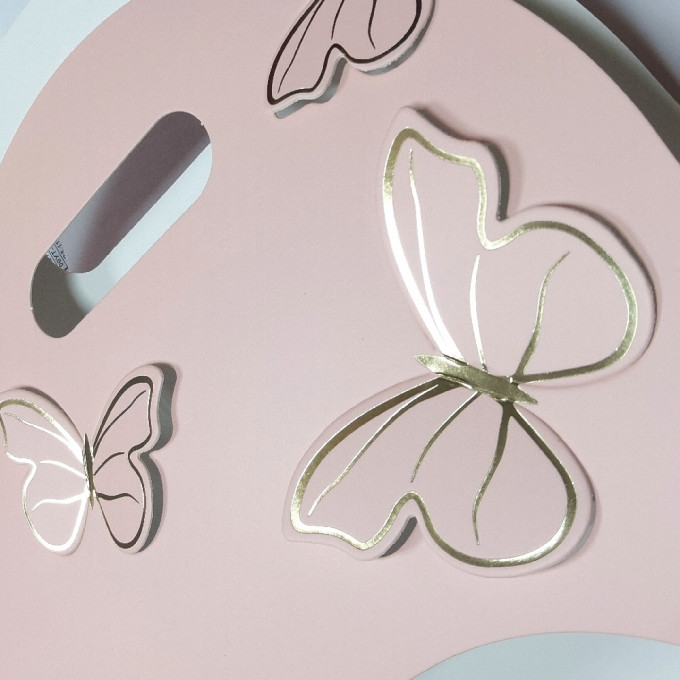 Сумка для цветов BUTTERFIY 25*9*36 см РОЗОВЫЙ