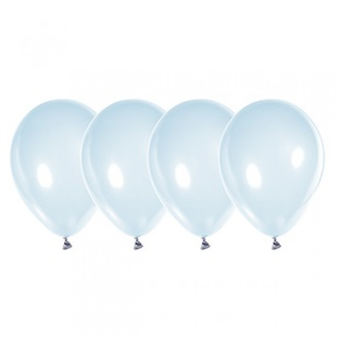 Воздушный шар  латексный без рисунка 12" (ПАСТЕЛЬ) стандарт, Белый