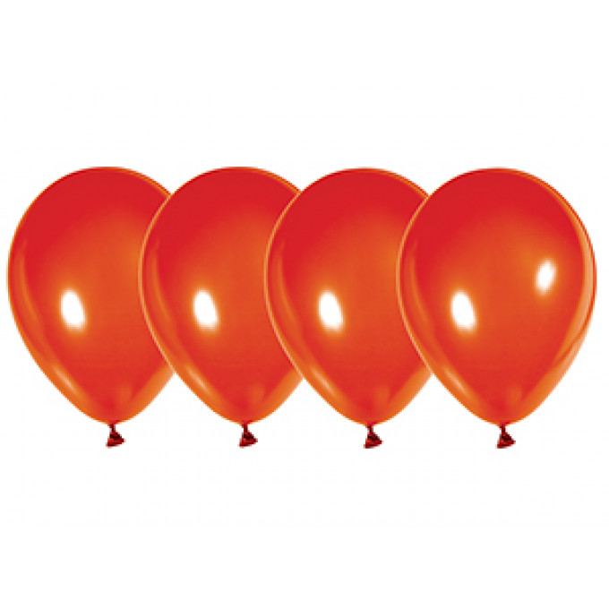 Воздушный шар  латексный без рисунка 12" (ПАСТЕЛЬ) стандарт, Красный