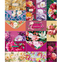 Конверт для денег С Юбилеем! Женский Микс (15в*2)