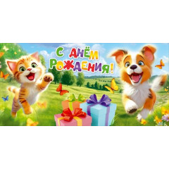 Конверт для денег "С Днем рождения!"