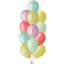 Воздушный шар латексный без рисунка 12" Стандарт Macaron 12 шт