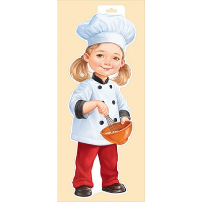Плакат "Девочка-повар"