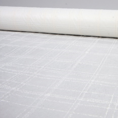 Фетр с объёмным рис. Клетка 50см х 9м белый