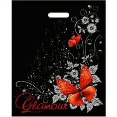 Пакет полиэтиленовый с вырубной ручкой 38*47 см Гламур ламинация