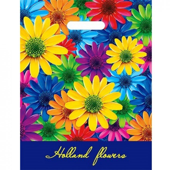 Пакет полиэтиленовый с вырубной ручкой 31х40 см Клумба ламинация