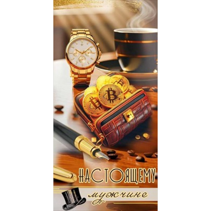 Конверт для денег "Настоящему мужчине"