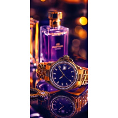 Конверт для денег без надписи (мужские часы и парфюм)