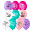 Воздушный шар латексный с рисунком 14" пастель шелкография С ДР Принцессы 50 шт