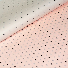 Бумага тишью Горошек 50*70см  ЧЕРНЫЙ НА РОЗОВОМ уп/20 листов