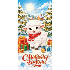 Конверт для денег С Новым годом!  (год Овцы)