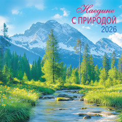 Календарь перекидной на скрепке на 2026 год Природа. Наедине с природой