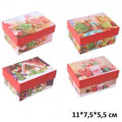 Коробка Прямоугольник Новый год 11*7,5*5,5 см