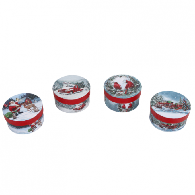 Коробка Цилиндр Новый год 10*8*5,2 см