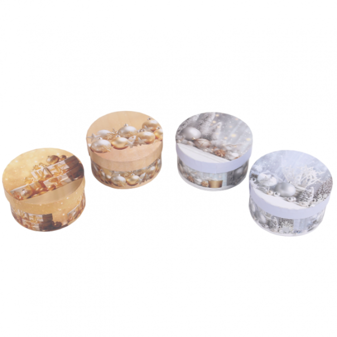 Коробка Цилиндр Новый год 10*8*5,2 см