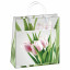 Сумка пластиковая мягкая 23*26 см Нежные тюльпаны